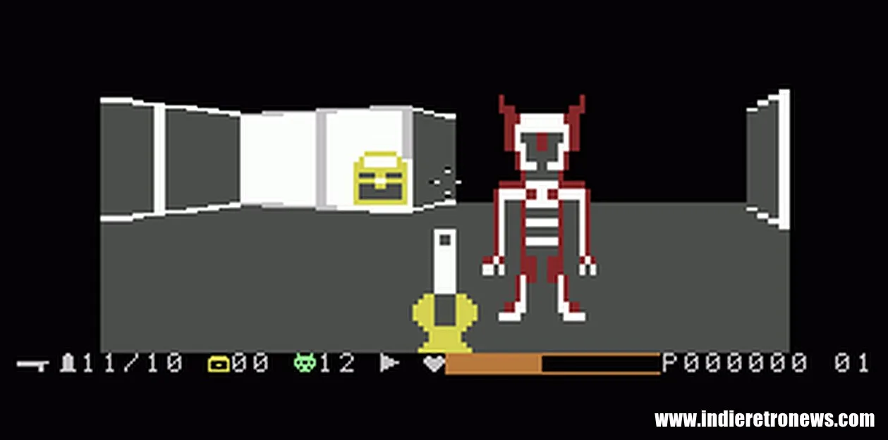 A first-person shooter just landed on the Commodore Plus/4, of all places