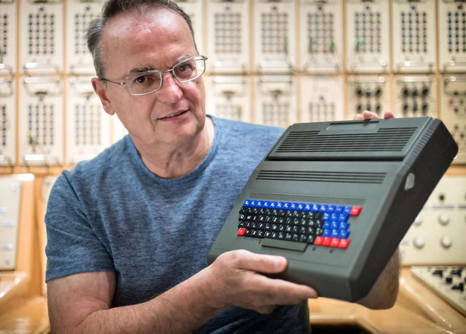 Roman Kišš, inventor and designer of the PMD 85 computer.