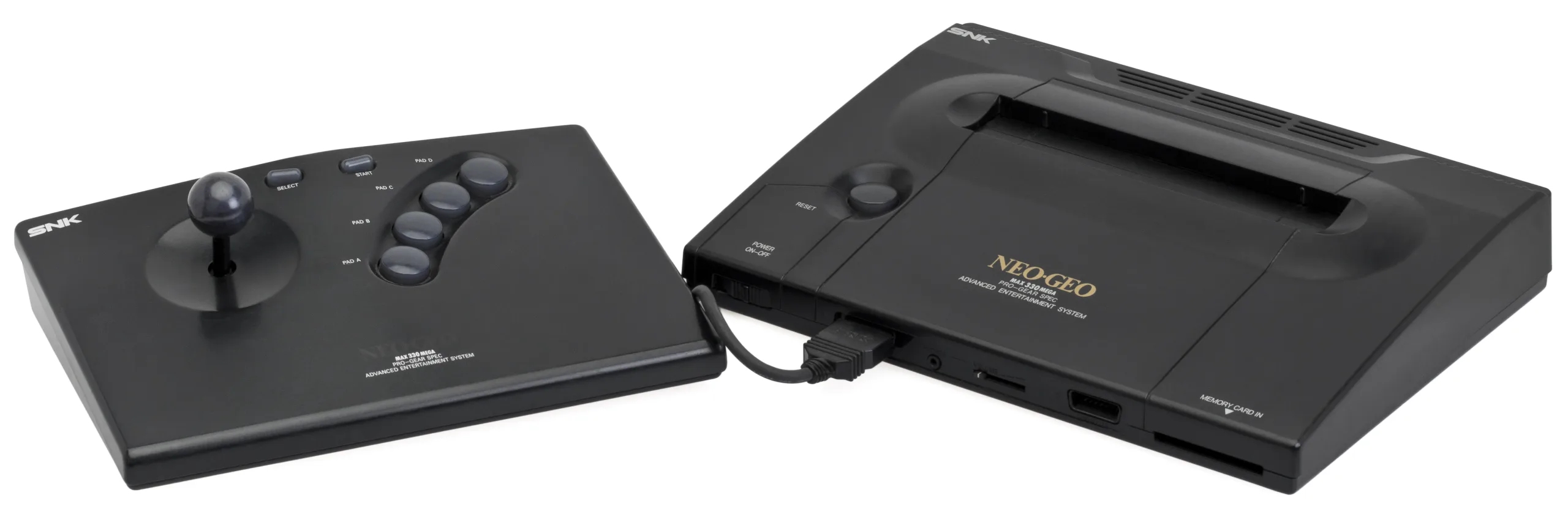 Neo Geo AES console with controller