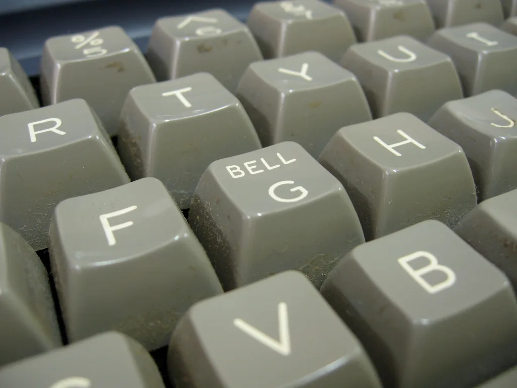 Close-up of the Osborne 1 keyboard