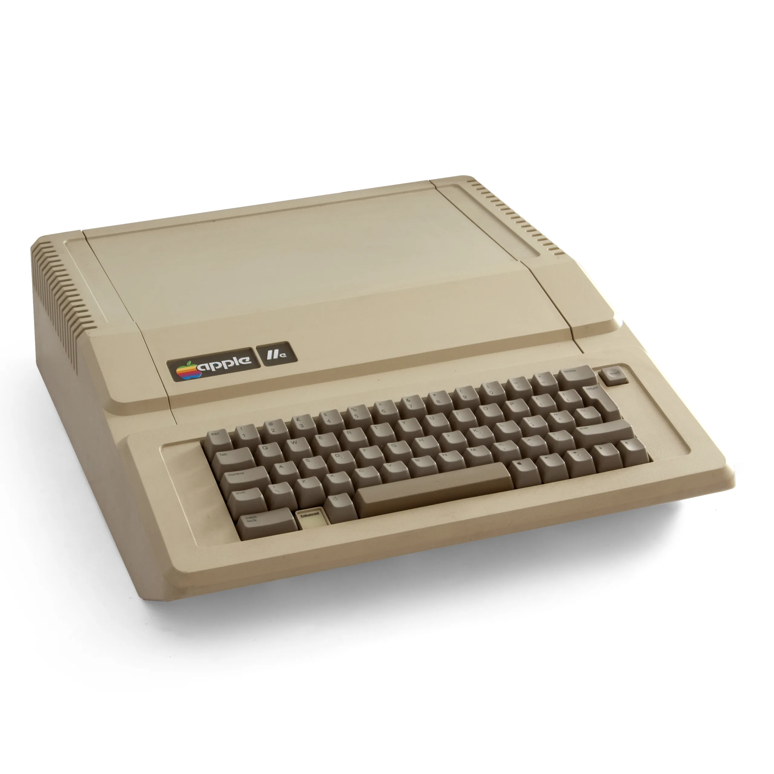 Apple IIe (Enhanced) computer with its keyboard