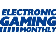 Electronic Gaming Monthly magazine logo in blue on white