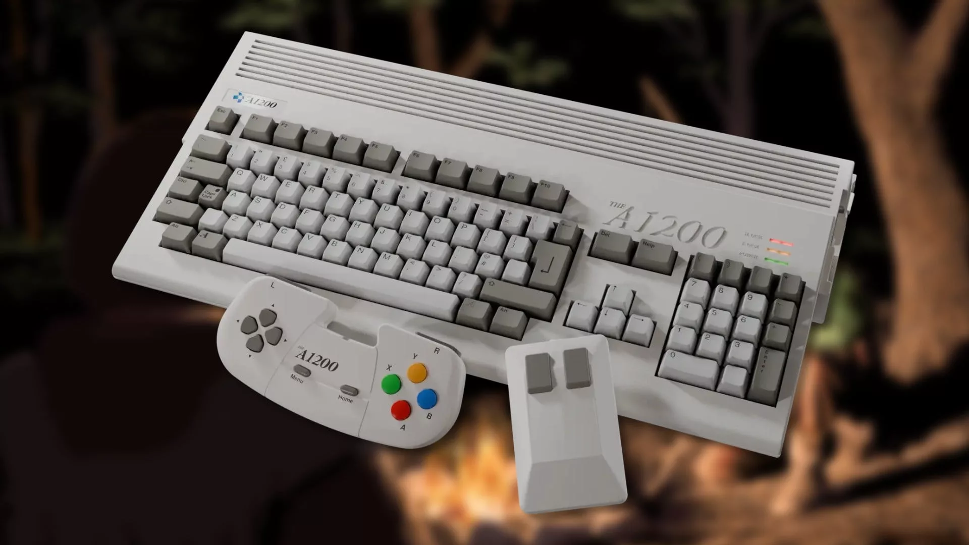 THEA1200 hardware and keyboard detail